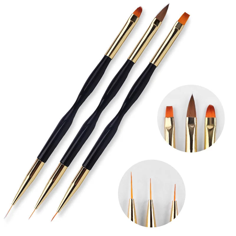 3Pcs Nail Art Brush