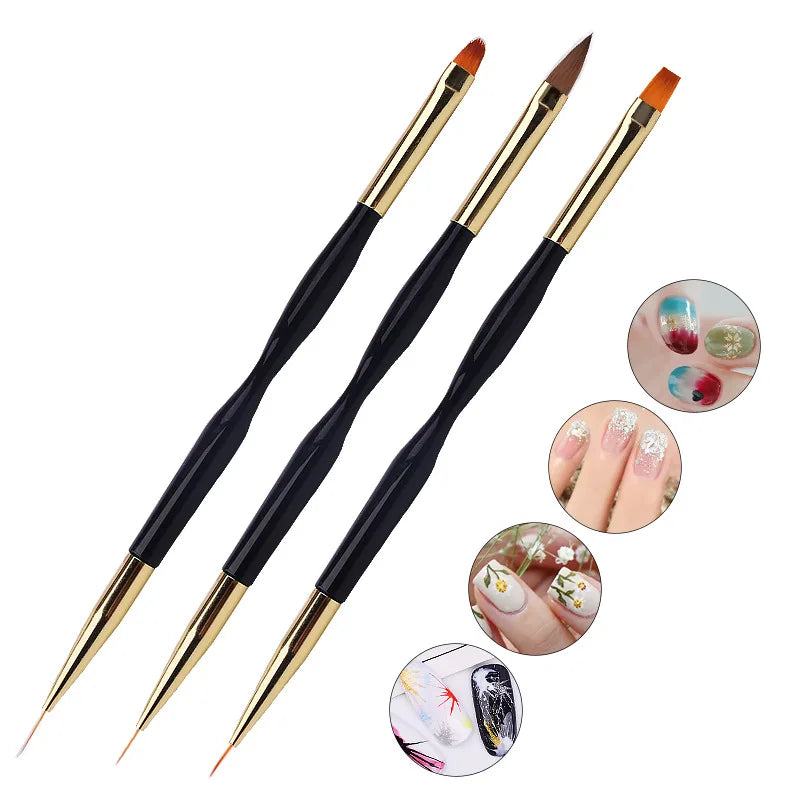 3Pcs Nail Art Brush