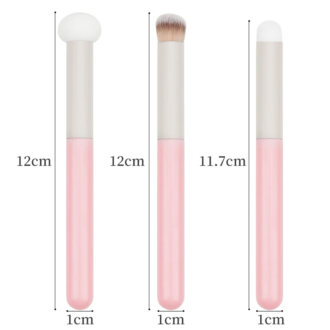 3 Pcs Soft Makeup Brushes