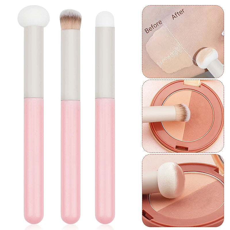3 Pcs Soft Makeup Brushes