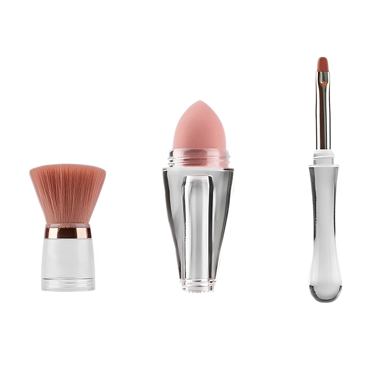 3 in 1 Portable Makeup Brush