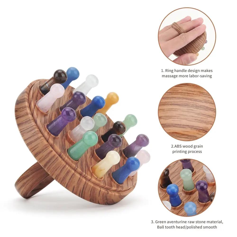 Colorful Jade Meridian Massage Comb