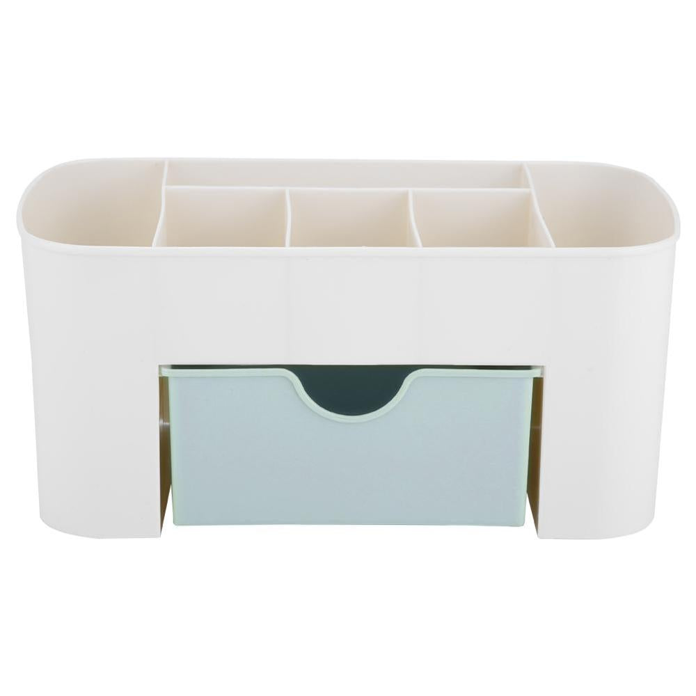 Makeup Storage Box - Double Layer Plastic Makeup Organizer