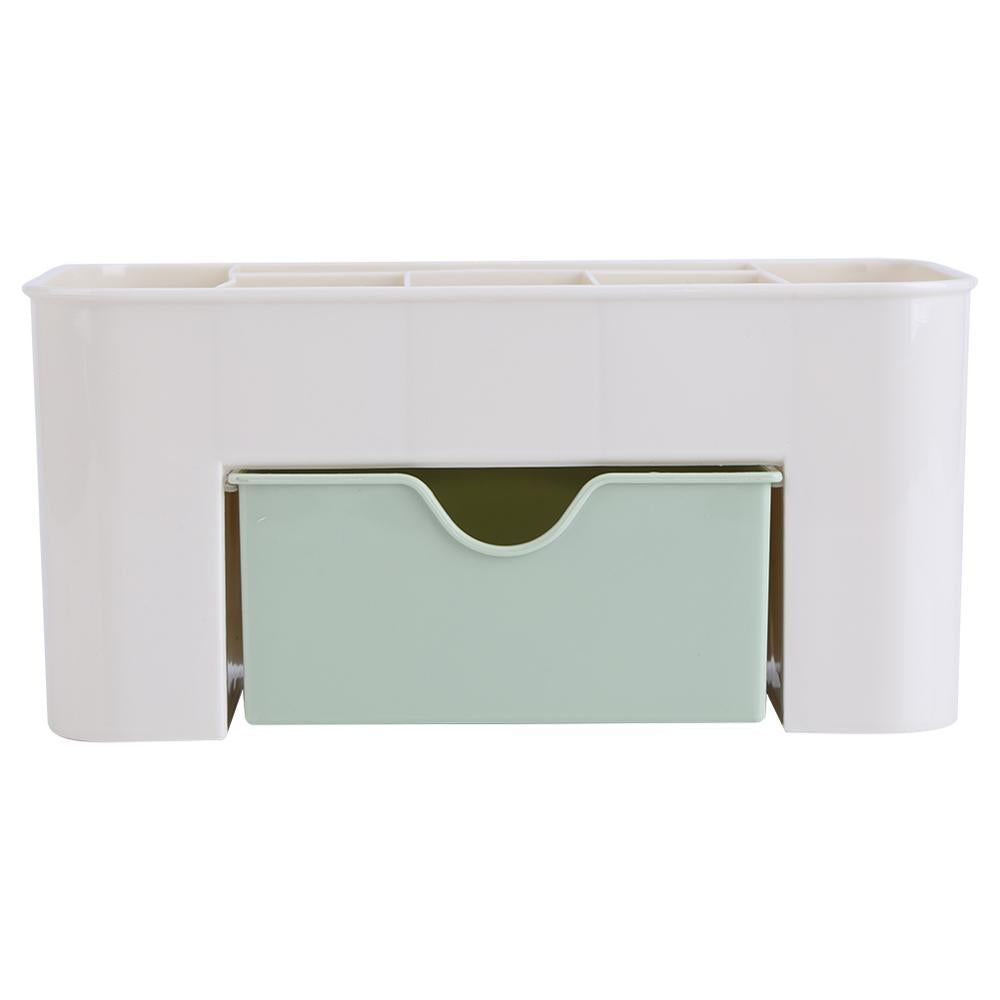 Makeup Storage Box - Double Layer Plastic Makeup Organizer