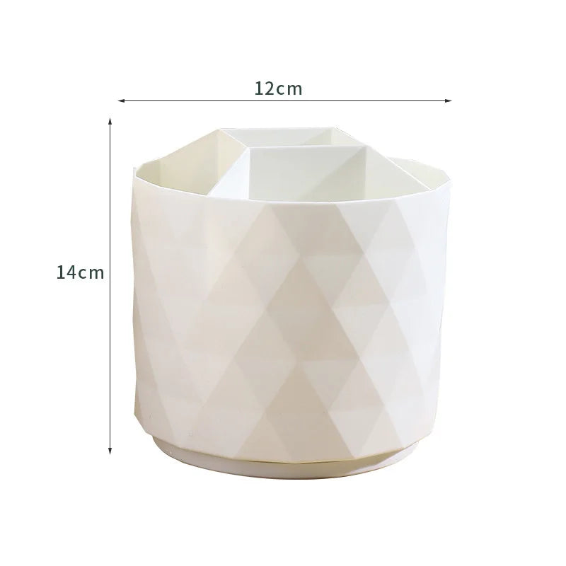 Rotatable Makeup Brush Storage