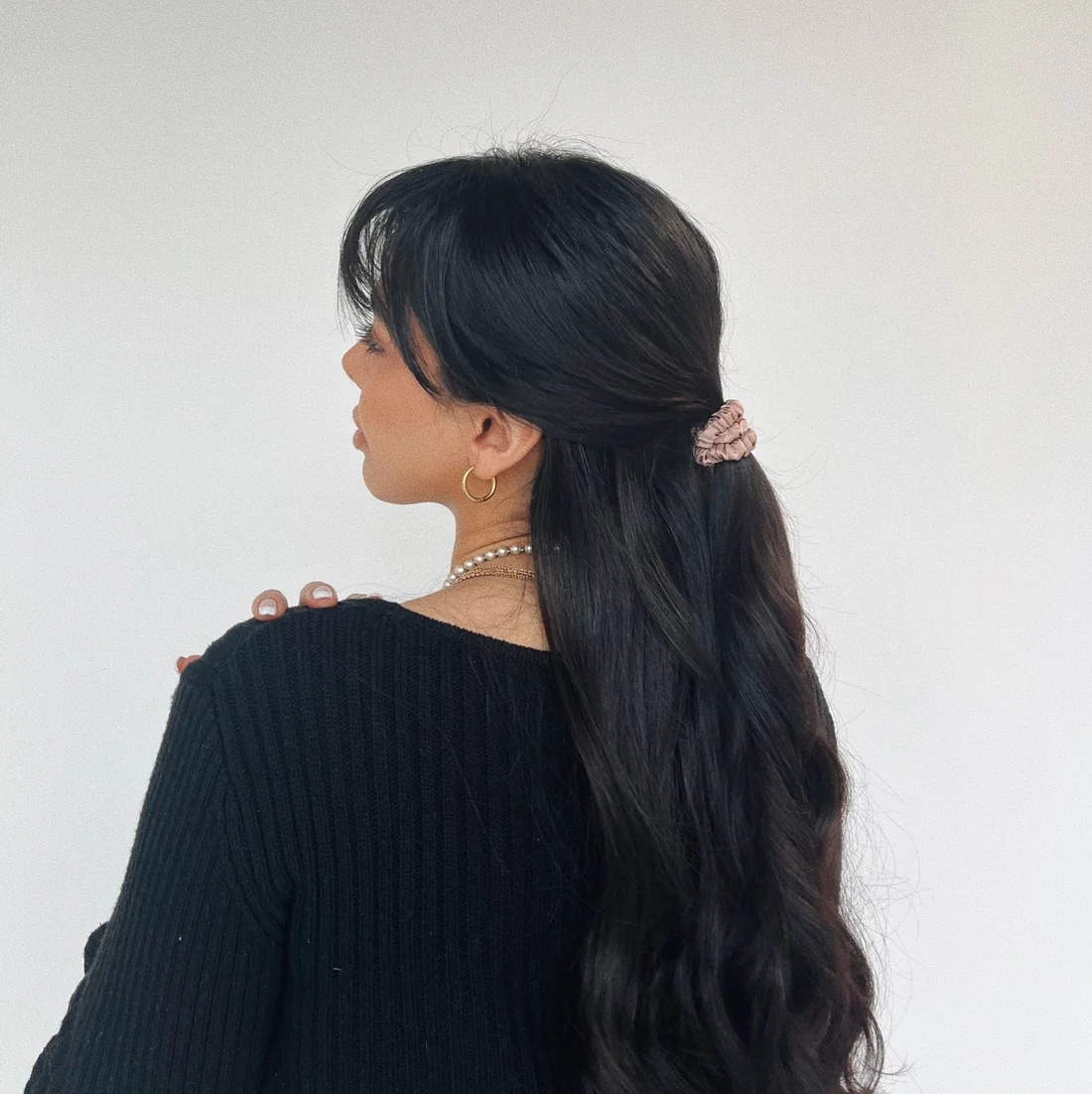 Satin hair tie