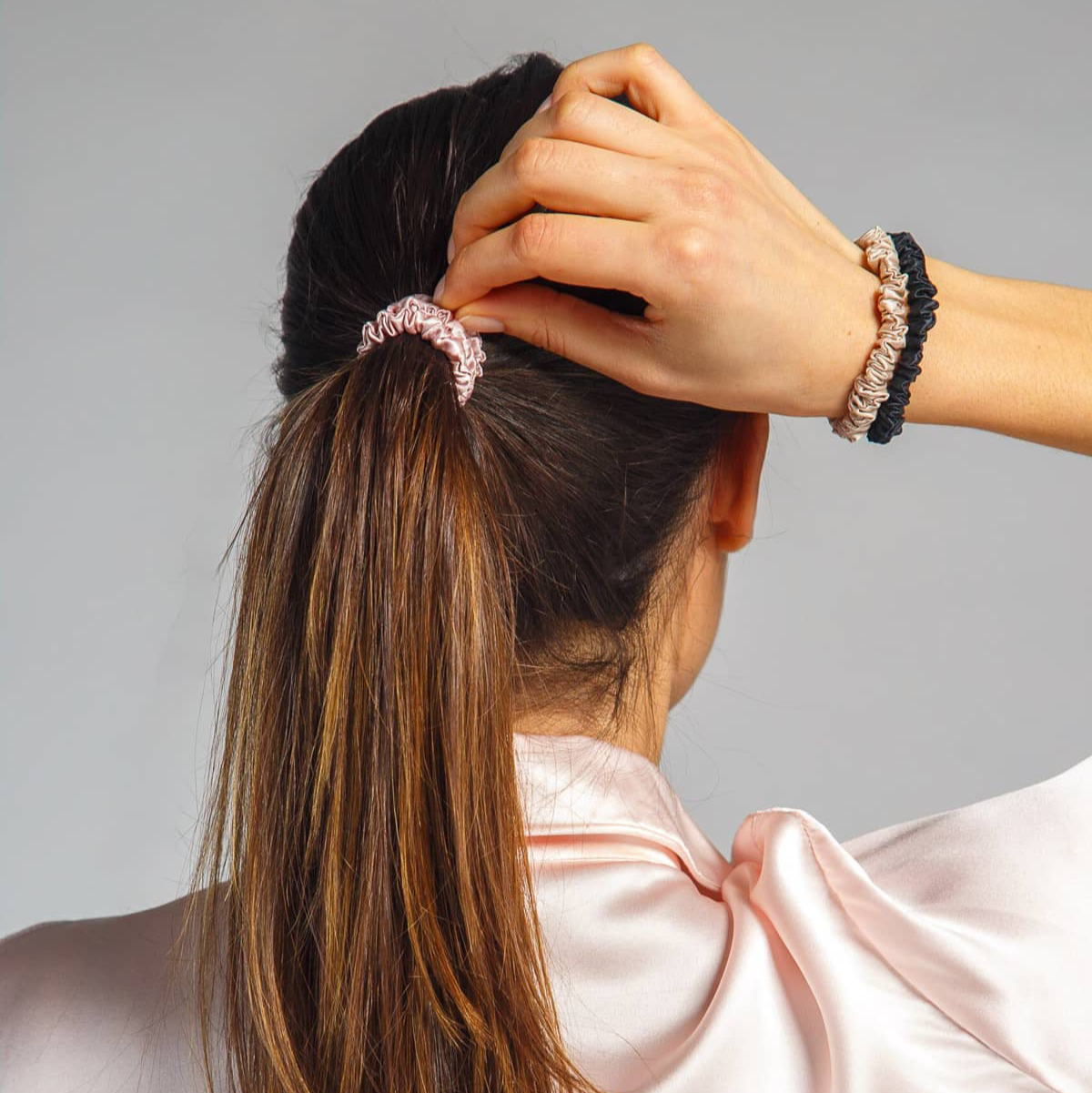 Satin hair tie