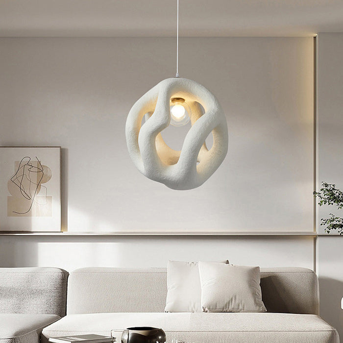 Rustic Wooden Pendant Lamp