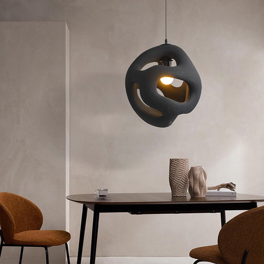 Rustic Wooden Pendant Lamp