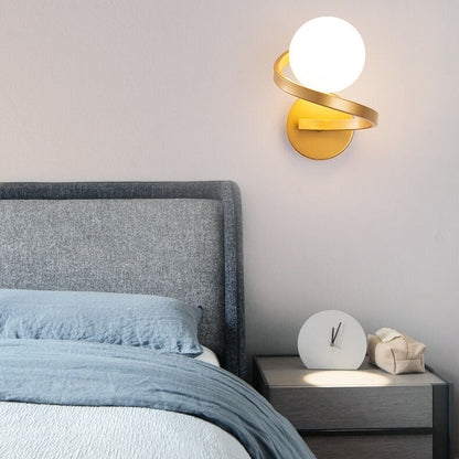 Modern Metal Arc Wall Lamp