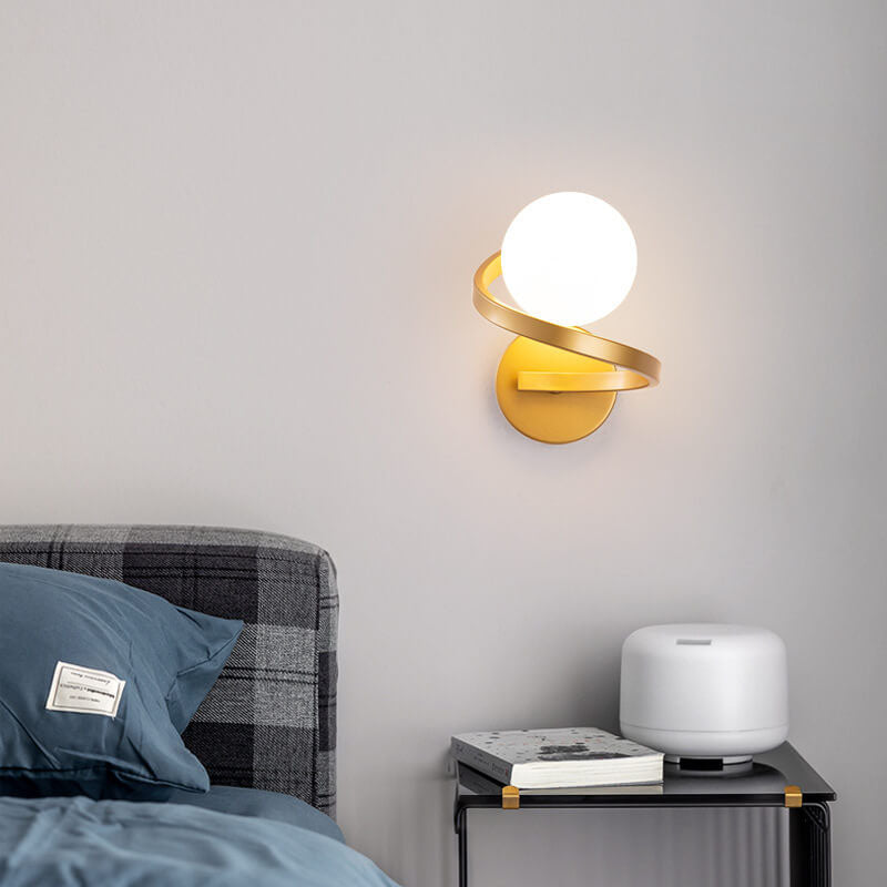 Modern Metal Arc Wall Lamp