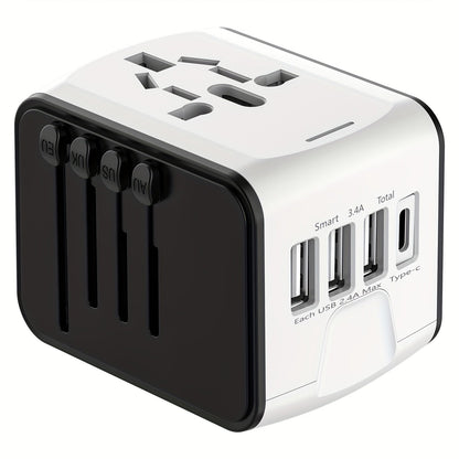 Global Travel Charger with 4 USB and Type C