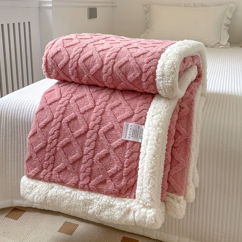 Soft Plush Reversible Blanket for Cold Weather
