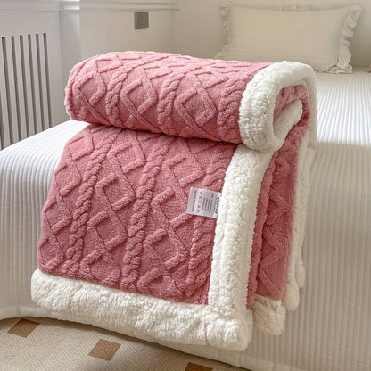 Soft Plush Reversible Blanket for Cold Weather