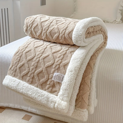 Soft Plush Reversible Blanket for Cold Weather