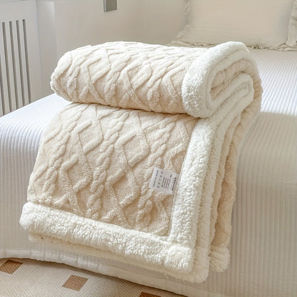 Soft Plush Reversible Blanket for Cold Weather