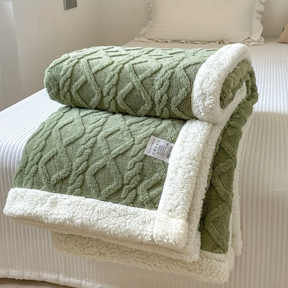 Soft Plush Reversible Blanket for Cold Weather