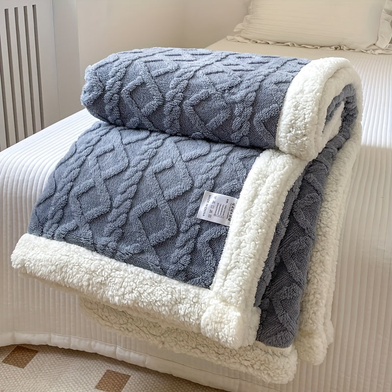 Soft Plush Reversible Blanket for Cold Weather