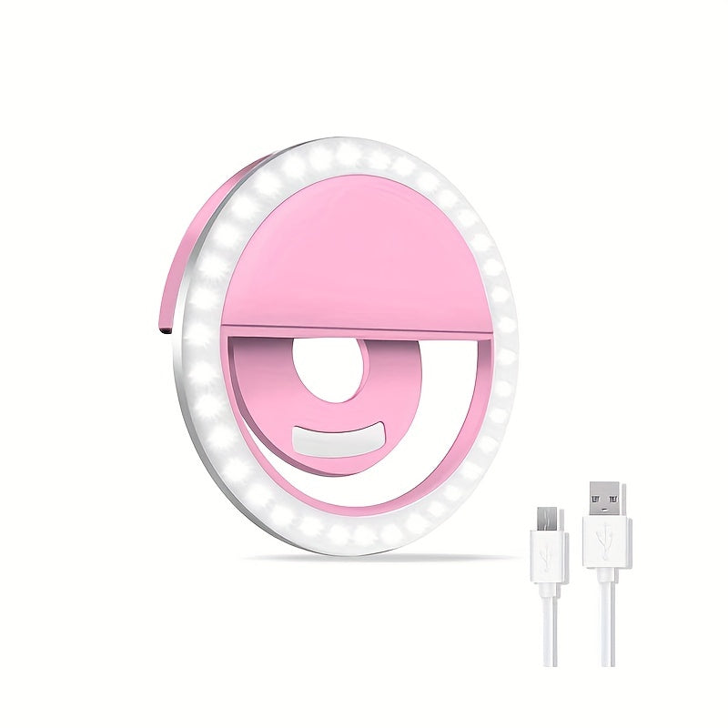 Portable Rechargeable LED Ring Light for Phone