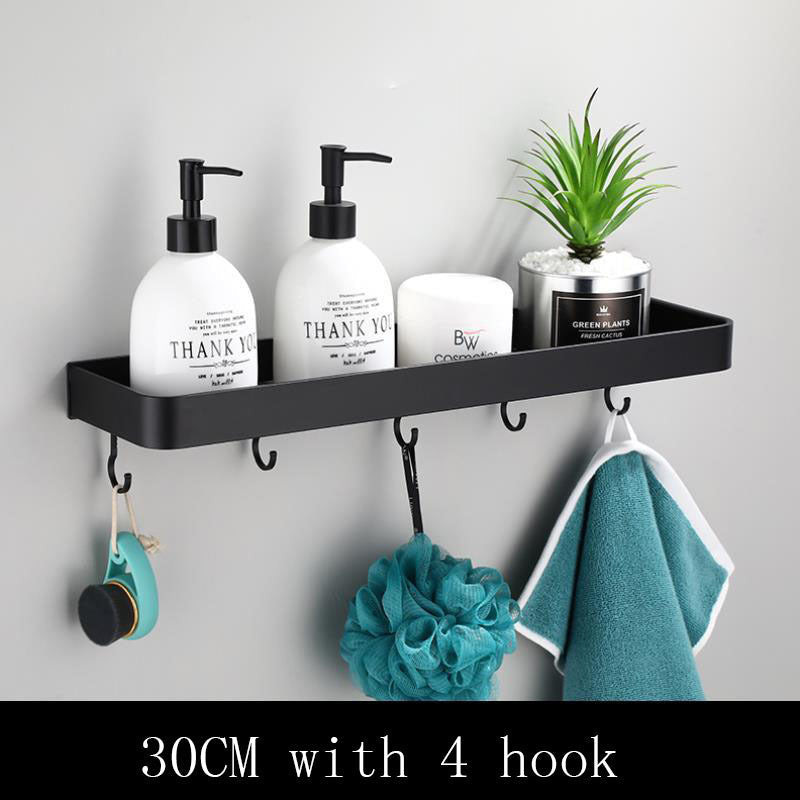 Sleek Metal Wall Mounted Shelf