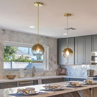 Beautiful Glass Pendant Light Fixture