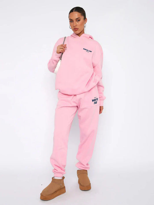 Stylish Women's Athletic Hoodie Set - Glamry