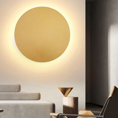 Circular Brushed Steel Wall Lamp for Bedrooms - Glamry