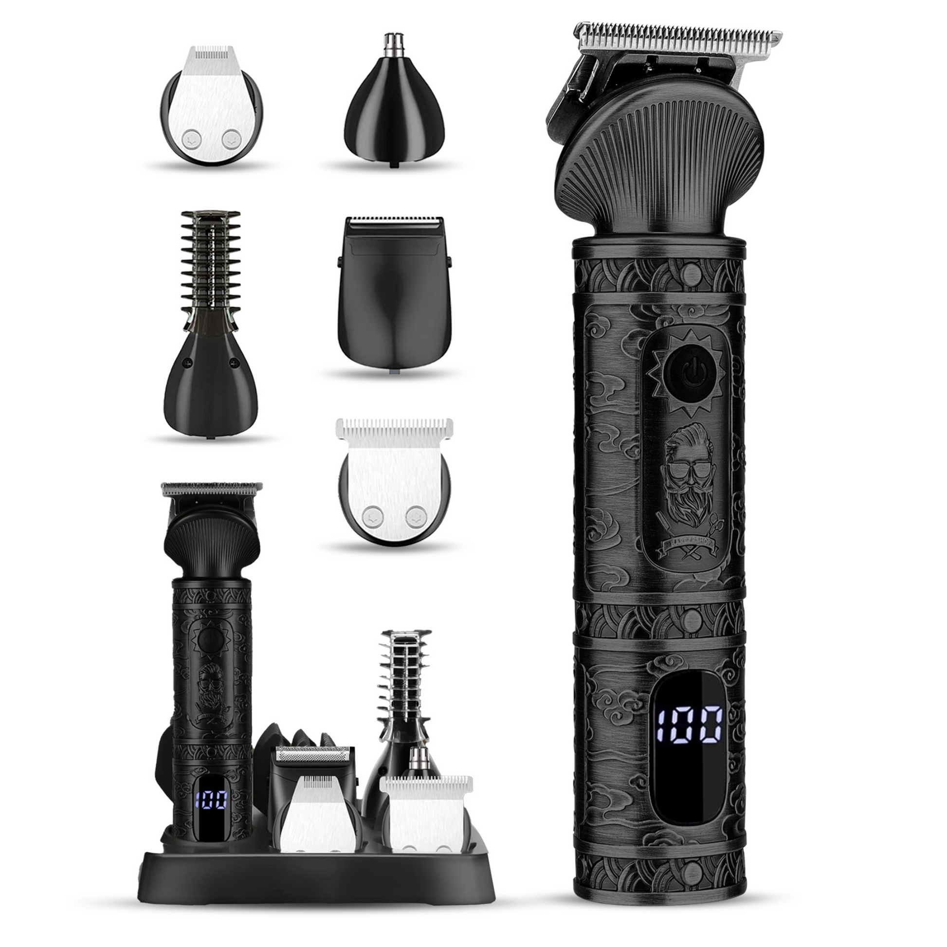 Premium 6-in-1 Beard Grooming Kit - Glamry