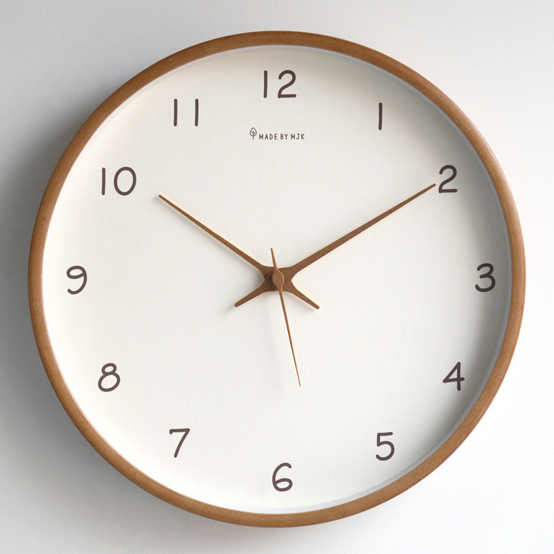 Natural Wood Traditional Wall Clock