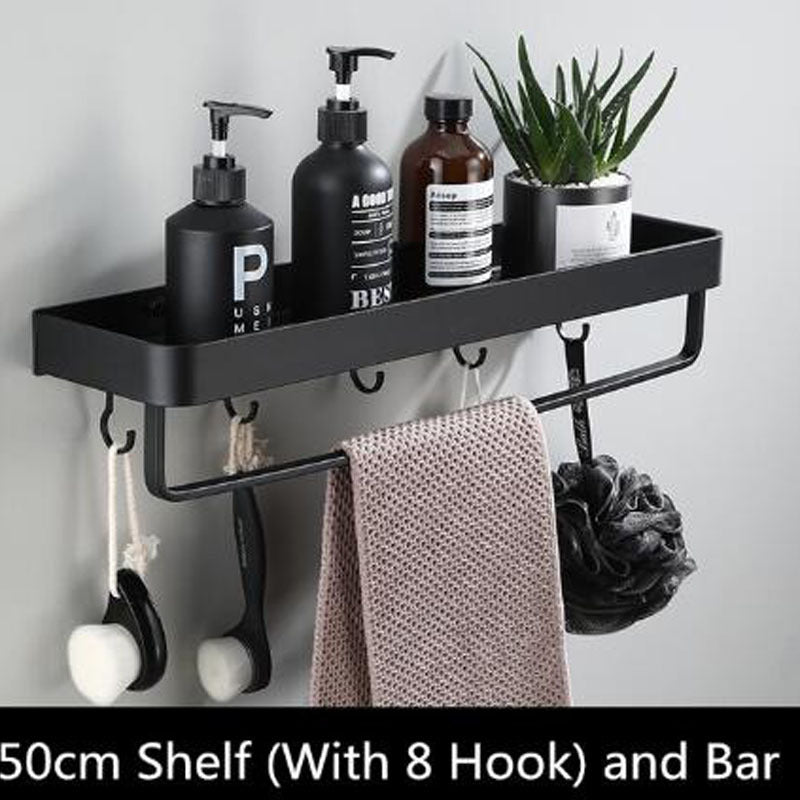 Sleek Metal Wall Mounted Shelf