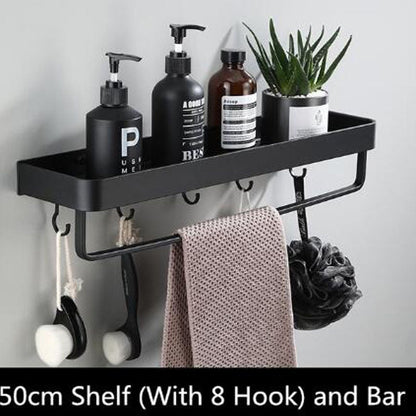 Sleek Metal Wall Mounted Shelf