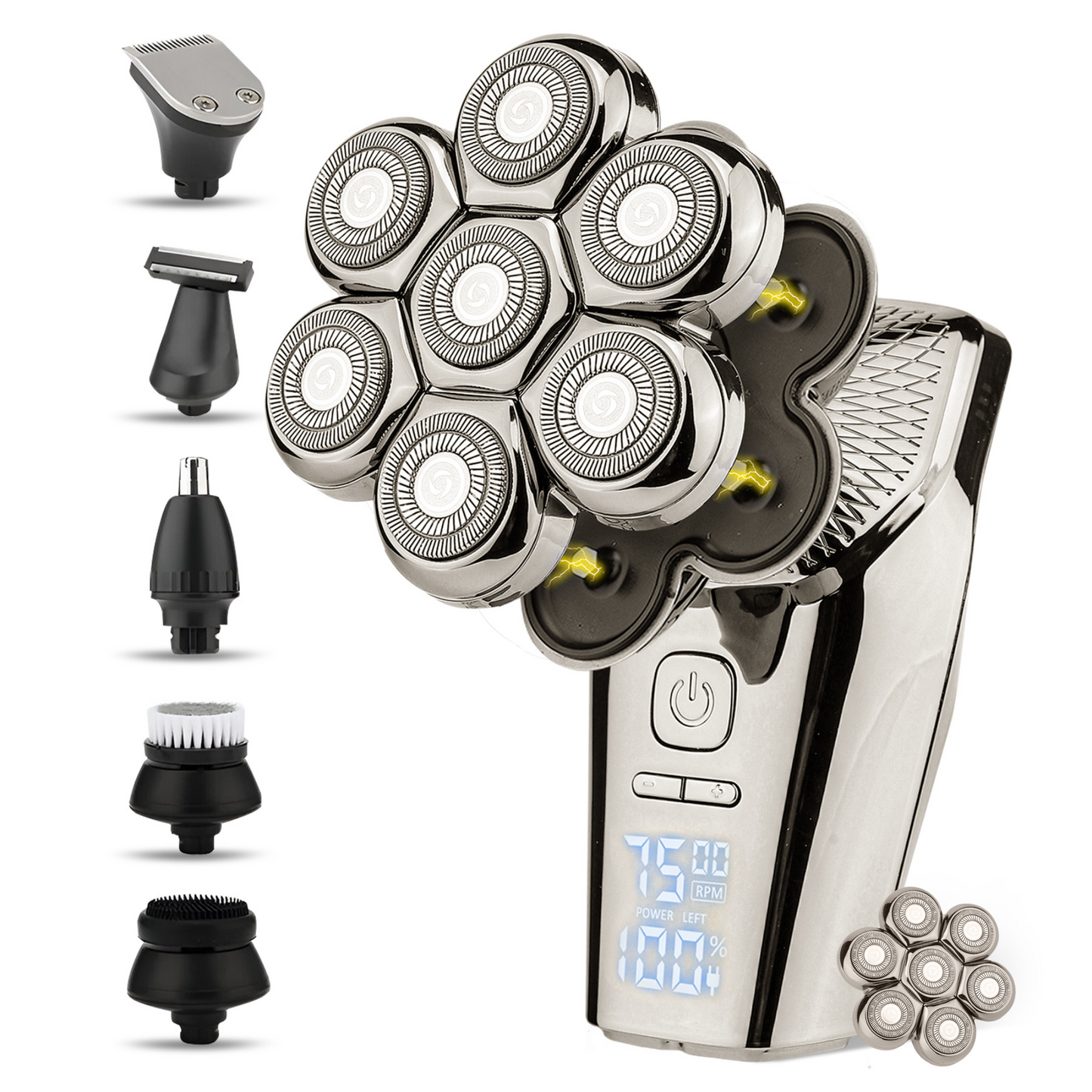 Close Shave Electric Head Razor with Bonus Blade - Glamry