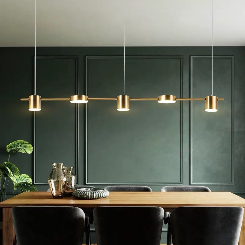 Metallic Modern Hanging Drum Lamp - Glamry