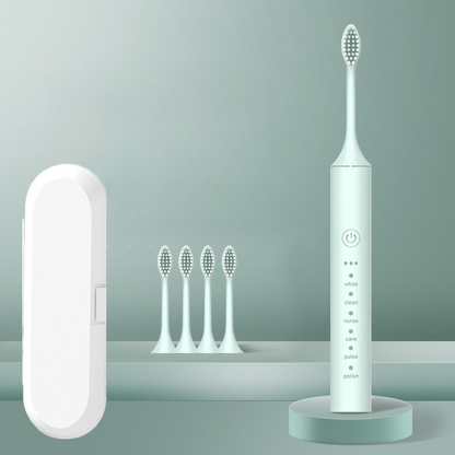 Electric Toothbrush with Replaceable Heads