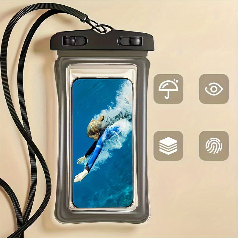 Waterproof Phone Case with Lanyard for Pool and Travel - Glamry