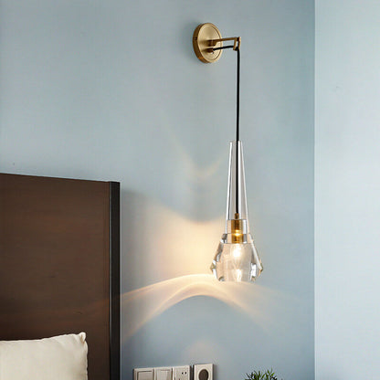Elegant Crystal Sconce Lamp - Glamry