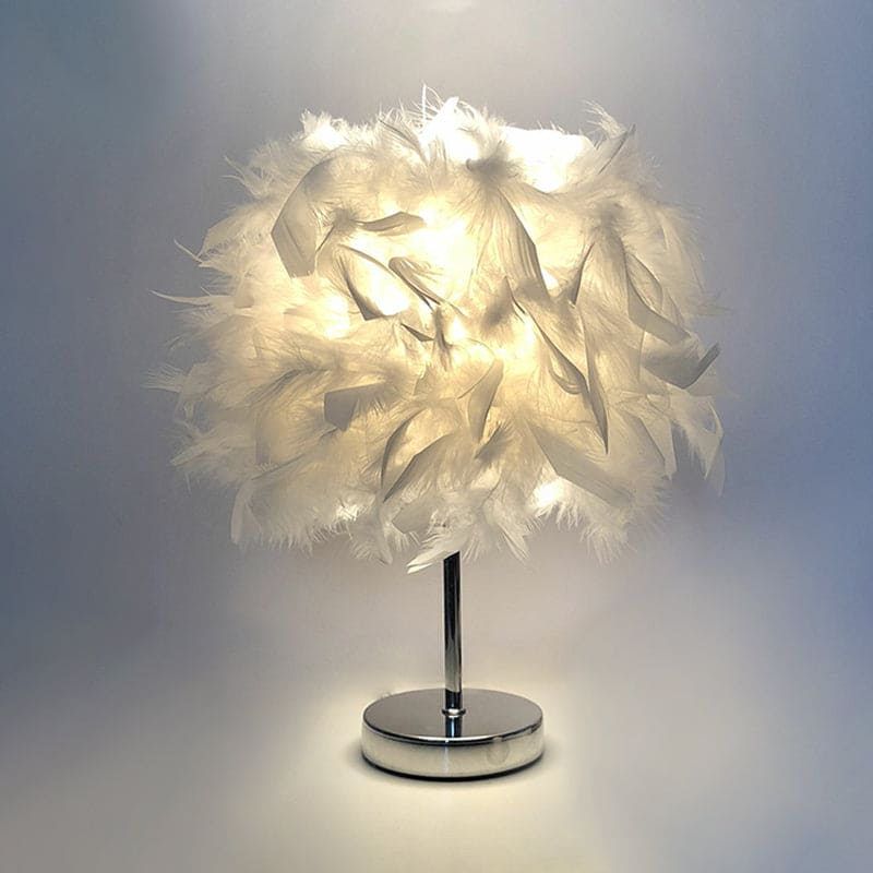 Soft Glow Feather Table Lamp - Glamry