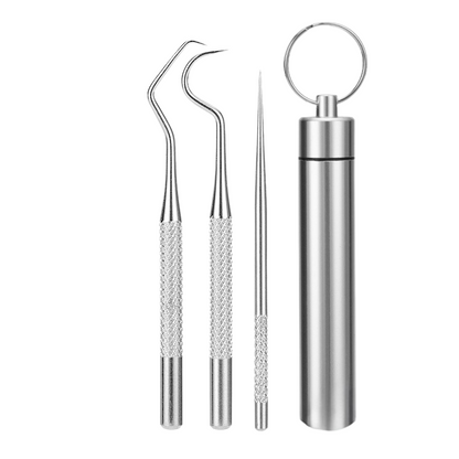Dentaclean - Premium Metal Dental Pick & Scraper