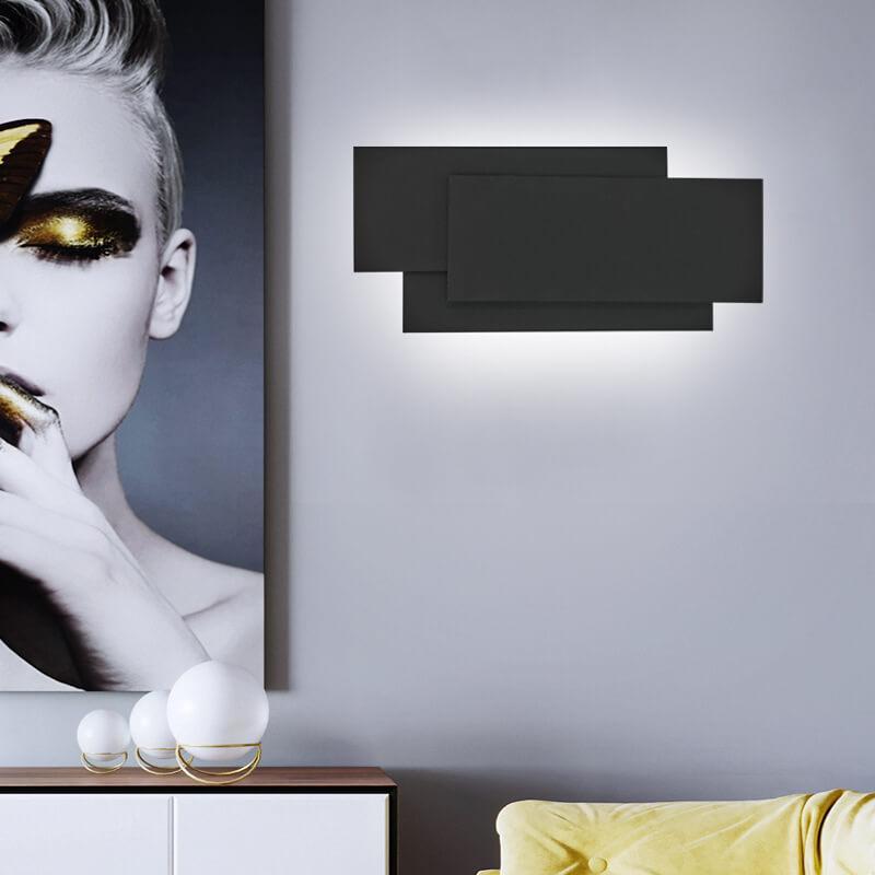 Sleek Layered LED Wall Lamp