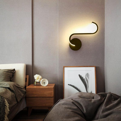 Slim Modern Curved Wall Light