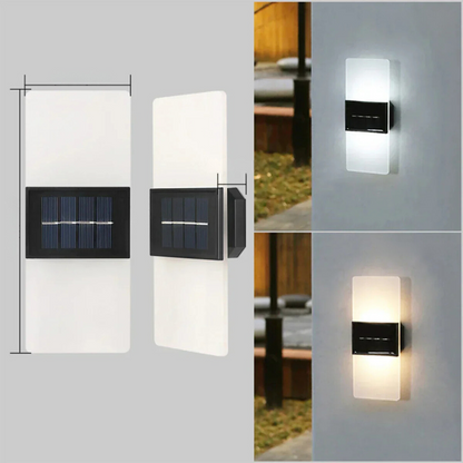 Outdoor Solar Powered LED Wall Lamp