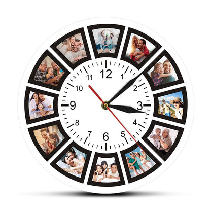 Personalized Picture Frame Wall Clock - Glamry