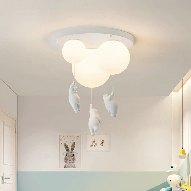 Fun Bear Cloud Ceiling Light for Children