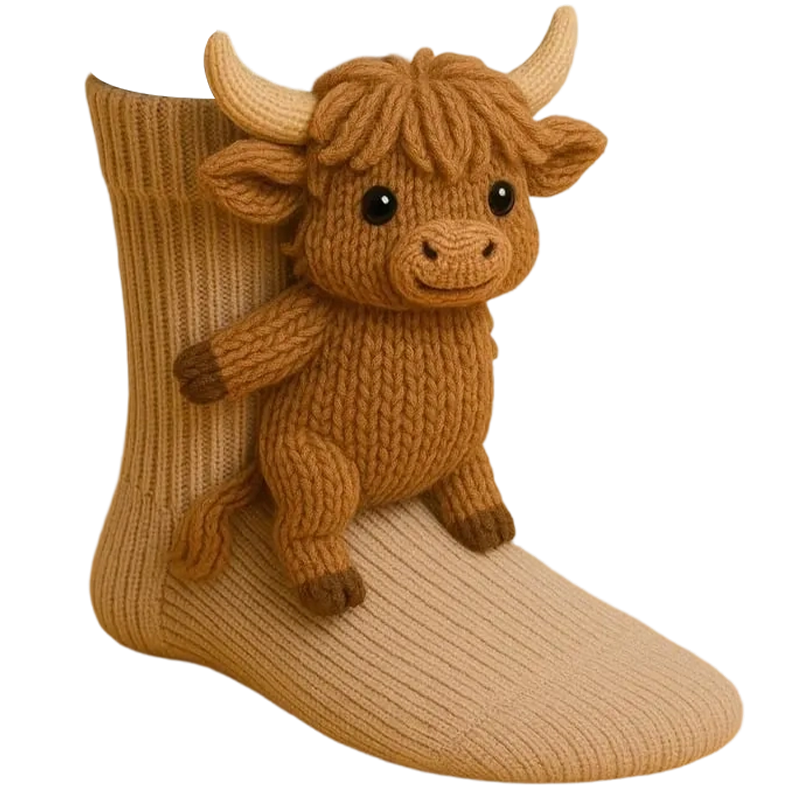 Fun Cartoon Character Cozy Socks