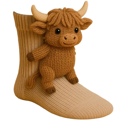 Fun Cartoon Character Cozy Socks