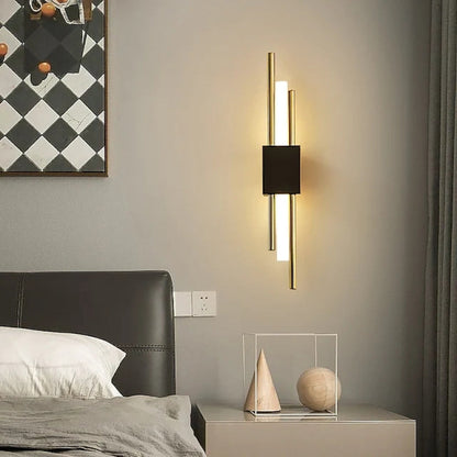 Elegant Gold and Black LED Wall Light