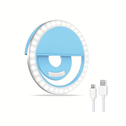 Portable Rechargeable LED Ring Light for Phone