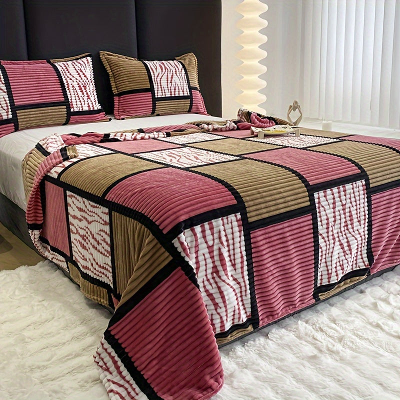 Plush Throw Blanket for Sofa and Home