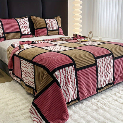 Plush Throw Blanket for Sofa and Home