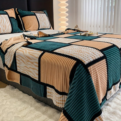 Plush Throw Blanket for Sofa and Home